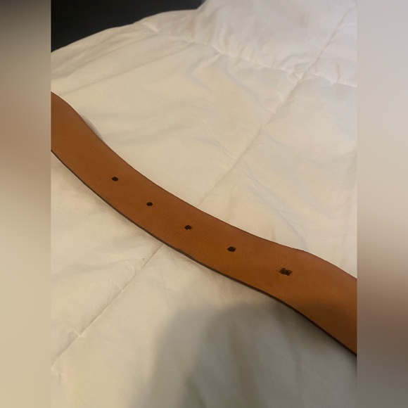 Montblanc Ostrich Pattern Gold Tone Buckle Belt - Picture 6 of 9